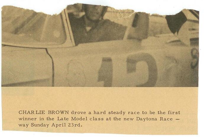 Charlie Brown - Ist LM winner at Daytona - NSS - Raceway  on 4-23-67..jpg