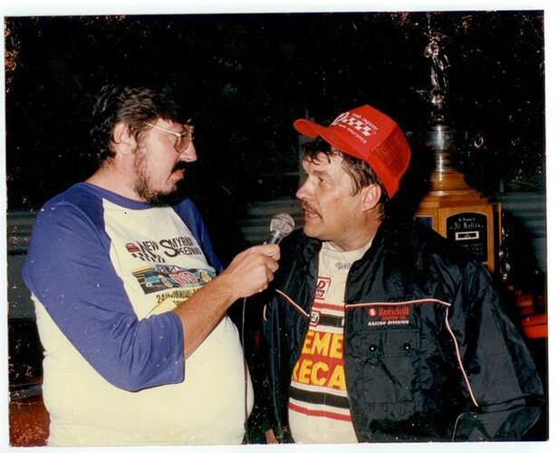 Dick Anderson after winning the first Governor's Cup race held at New Smyrna Speedway in 1988....jpg