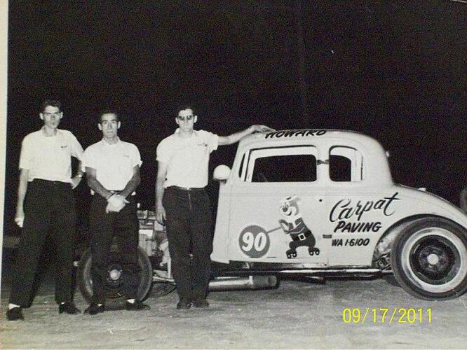 Howard Turner and crew with the Yogi Bear car....jpg