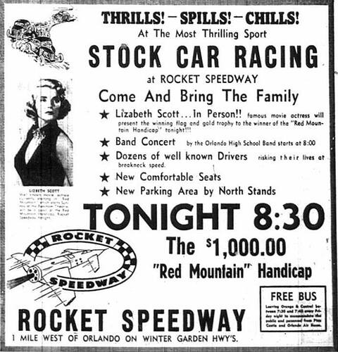 Ad from the early-1950s when the track was called Rocket Speedway (Courtesy Paul Brown).jpg