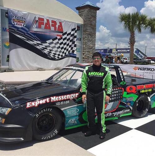 Southern Pro-Am Truck Series point leader Cole Partelo.jpg