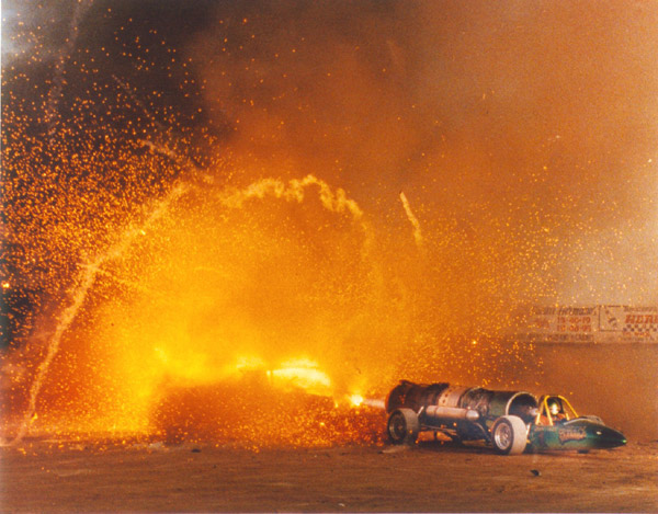 The Green Mamba Jet Dragster will be in action during Crash-A-Rama....jpg