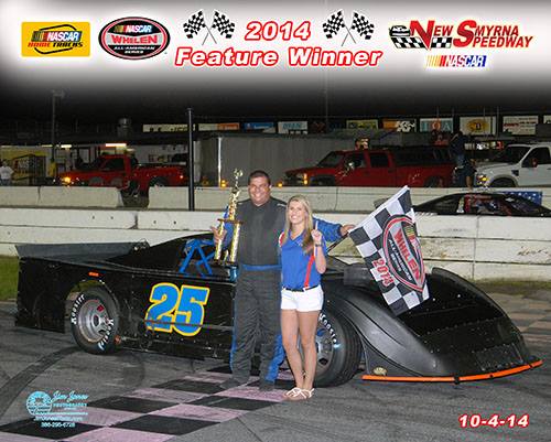 Patrick Thomas set fast time and won the 50-lap Sportsman race (Jim Jones Photo).jpg