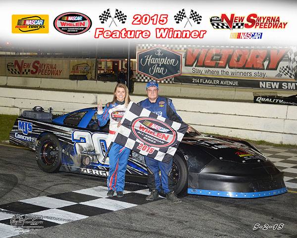 Anthony Sergi claimed his second Super Late Model win (Jim Jones Photo).jpg